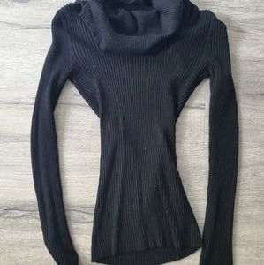 Black Cowl Neck Sweater